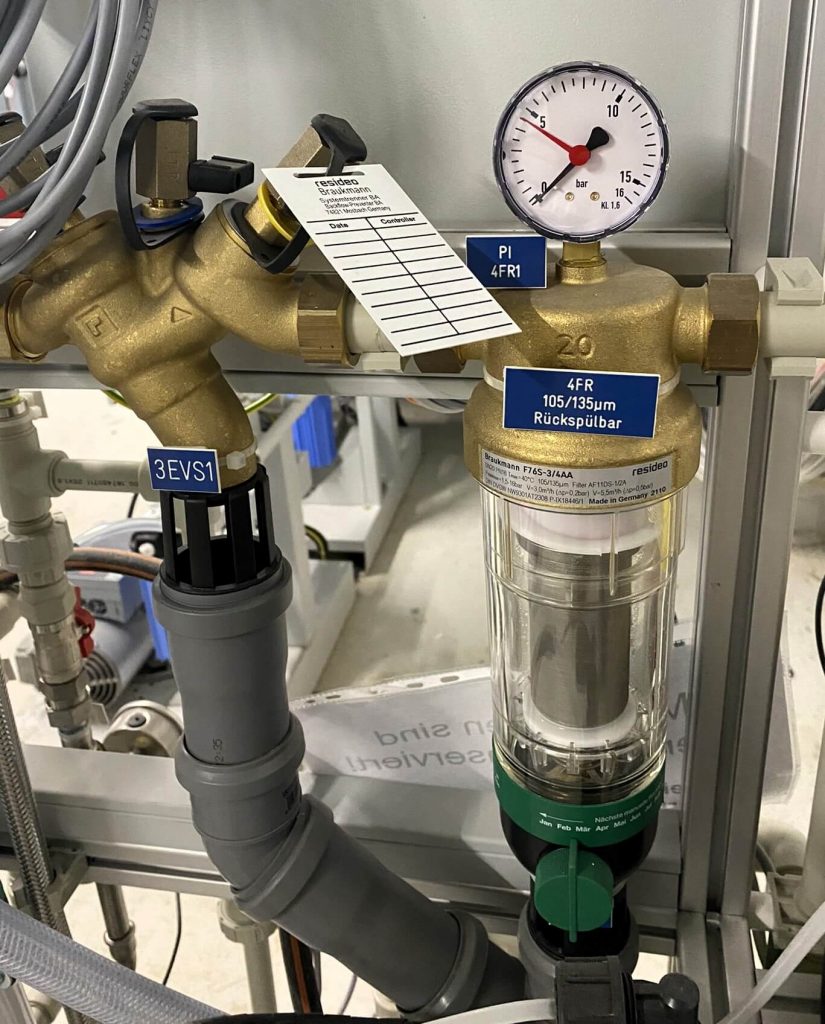 Trinkwasser-Installation Rückspülfilter und Systemtrenner BA