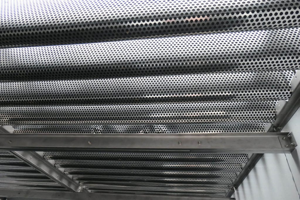Verdunstungskühlanlage Schalldämpfer Luftaustrittseite